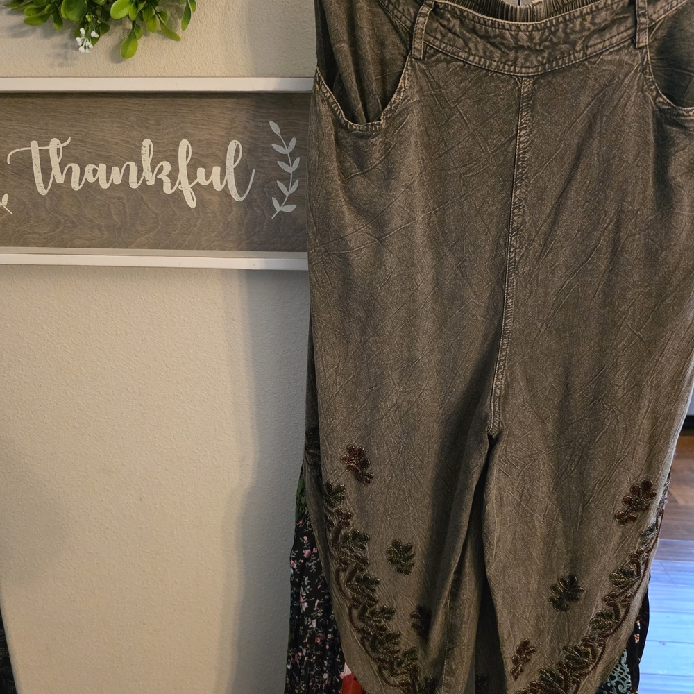Stylish Olive Pants by Young Threads